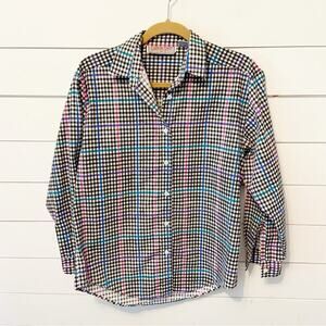 Check Out | Men’s Vintage Checkered Casual 3/4 Sleeve Cotton Blend Buttondown M